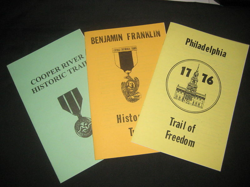 Philadelphia Area Historical Trail Guidebooks, Lot Of 3