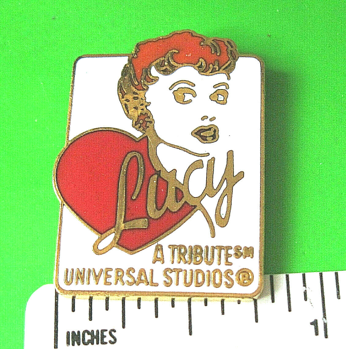 Vintage  1991 Lucy A Tribute Universal Studios - Hat Pin , Tie Tac , Gift Boxed