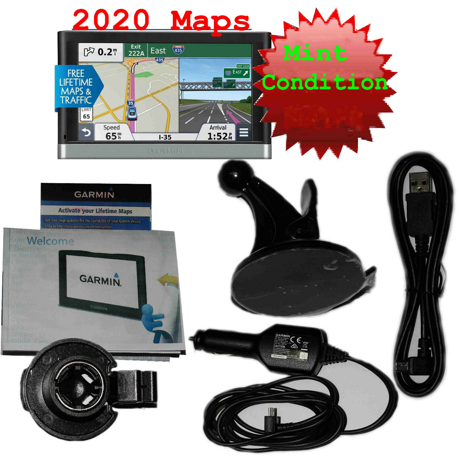 Garmin Nuvi 2597lmt Automotive Free Lifetime Maps & Traffic Updated 2021 Maps.