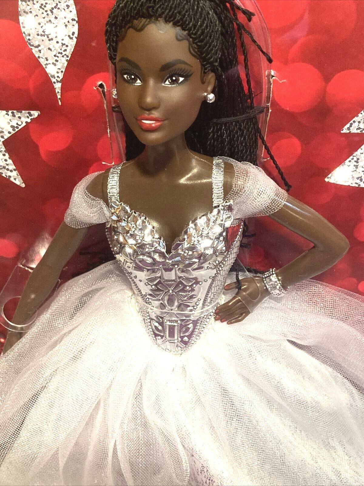 Barbie Signature Holiday Doll 2021 Gxl19 Aa W Long Braids-in Hand-fast Ship! 🌹
