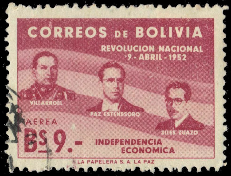 Bolivia C171 - National Revolution 1st Anniversary (pb21199)