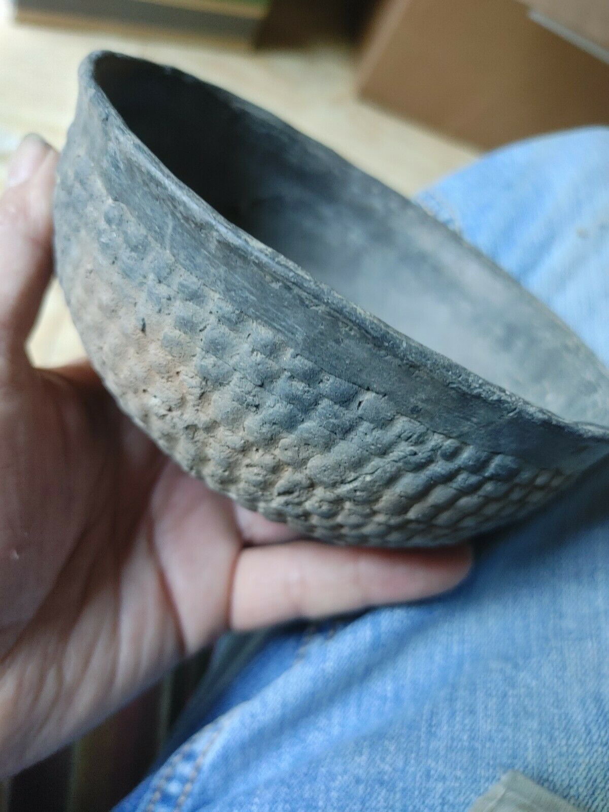 Mimbres Prehistoric Bowl Antique New Mexico Ancient Deming Nm Complete #3