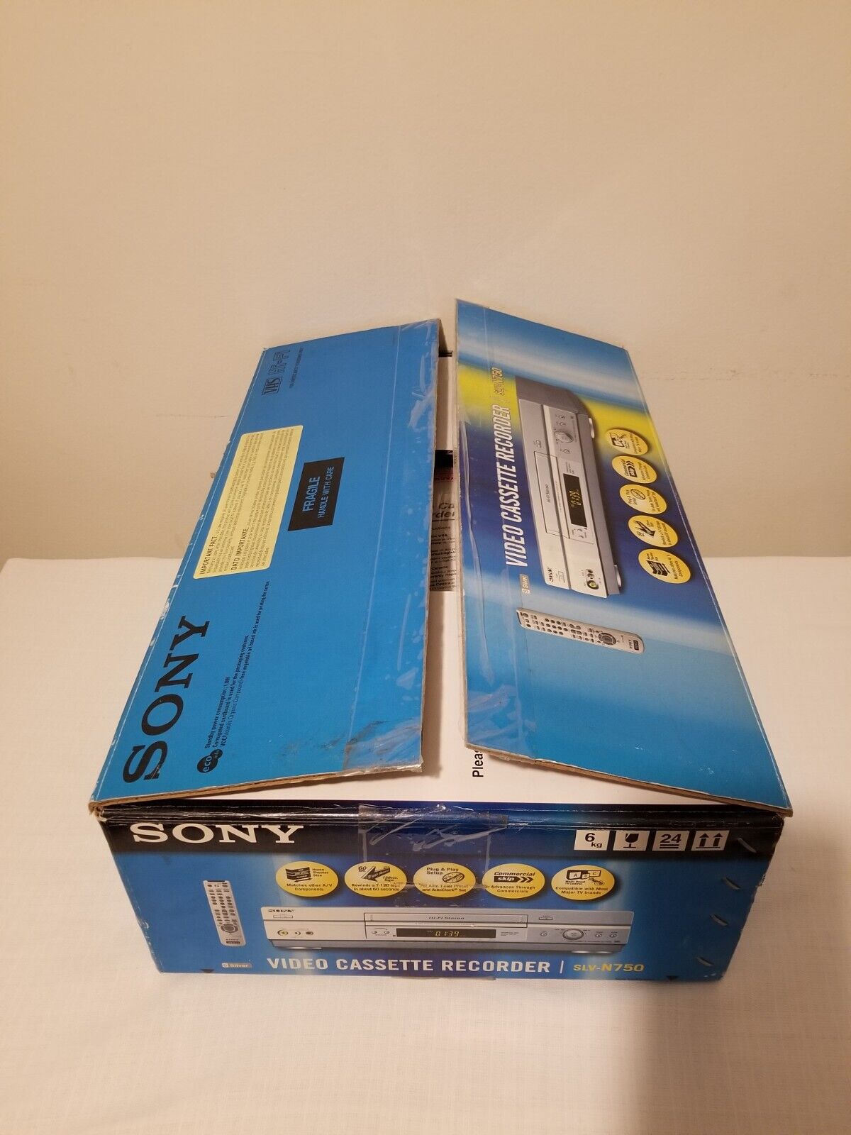 Brand New Never Used Sony Video Cassette Recorder Slv-n750 Vcr Vhs Hi-fi