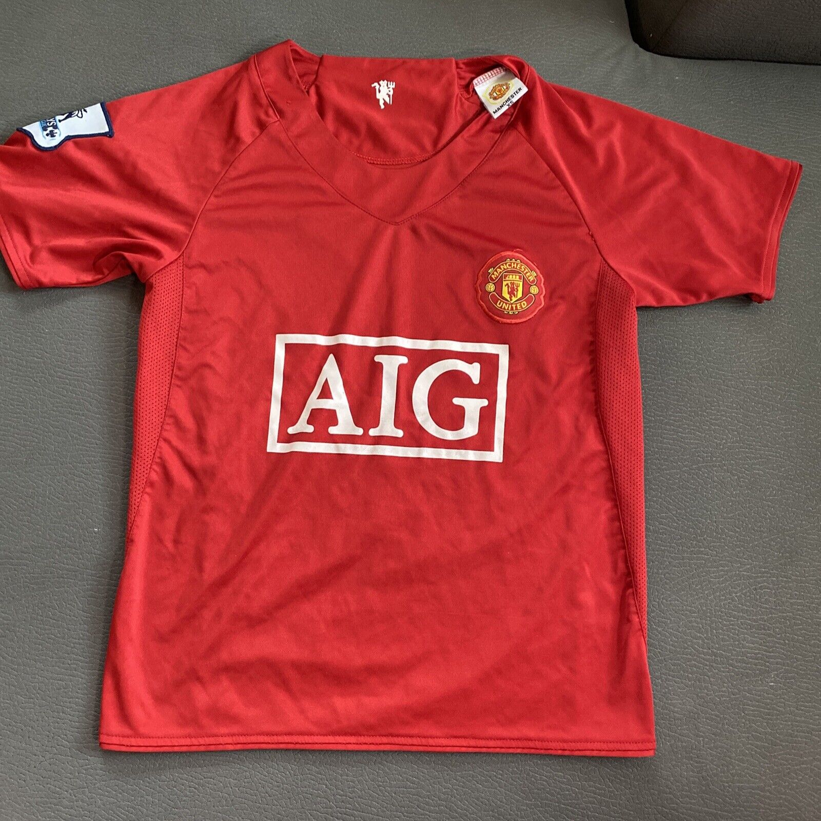 Manchedter United Soccer Jersey Red Youth Boys Sz Xs