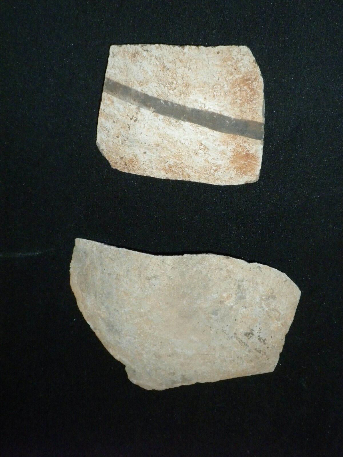 Arizona Anasazi Pottery Shard Prehistoric American Indian Artifact-2 Pieces (h14