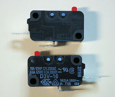 Two (2) New Ge Microwave Door Switches Wb24x823 Wb24x829 Wb24x10029 Wb24x10047