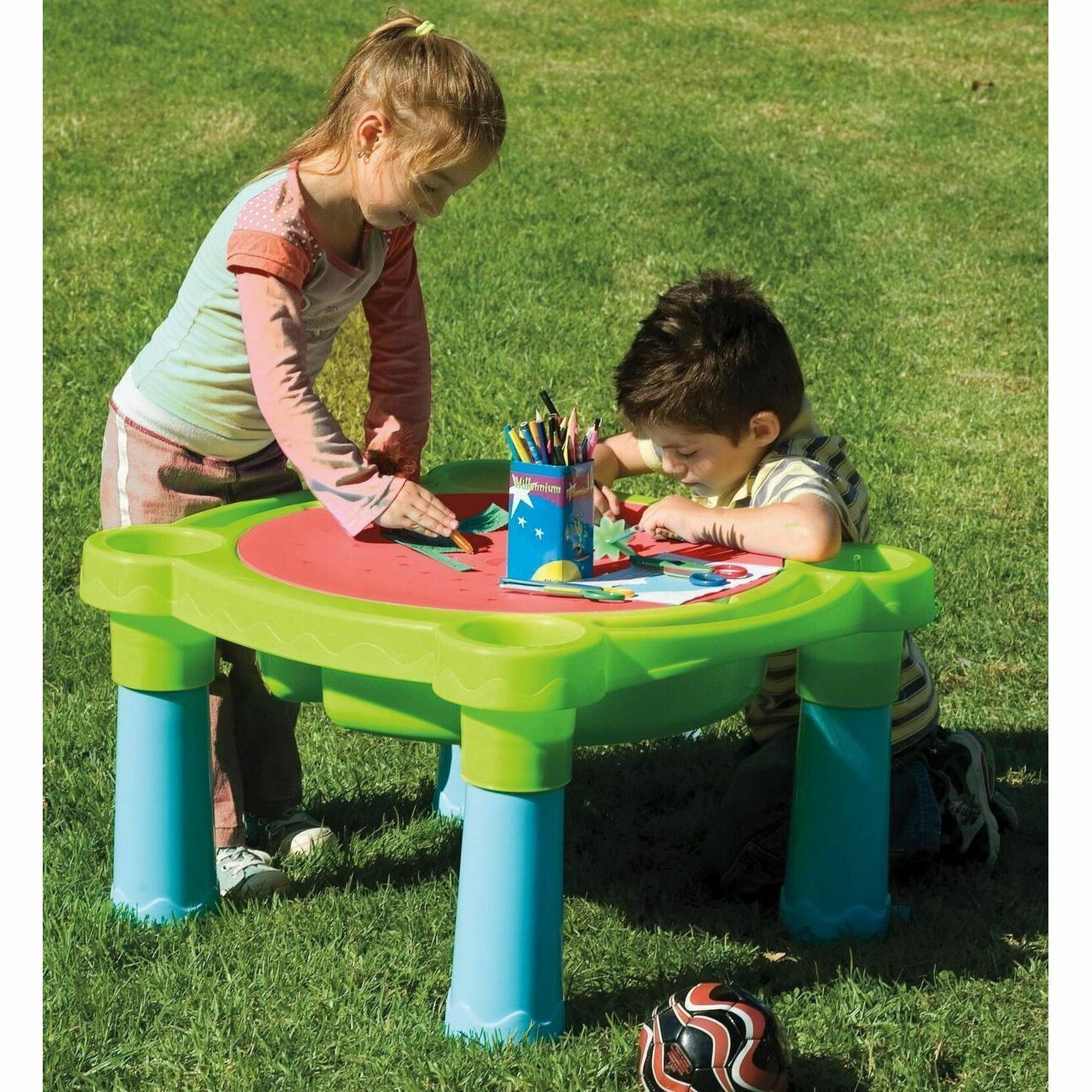 Palplay Sand And Water Table Blue/yellow