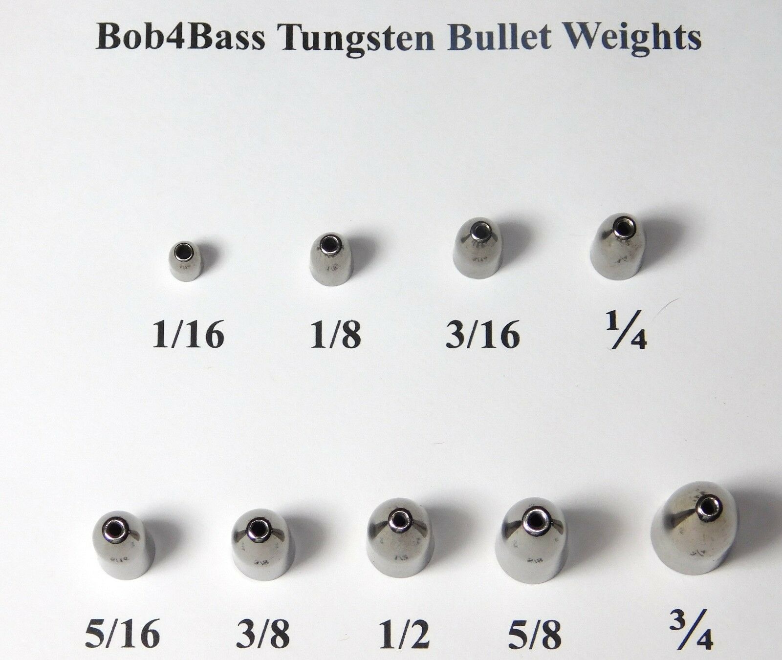 Bob4bass Tungsten Bullet Weights 3 In A Pack