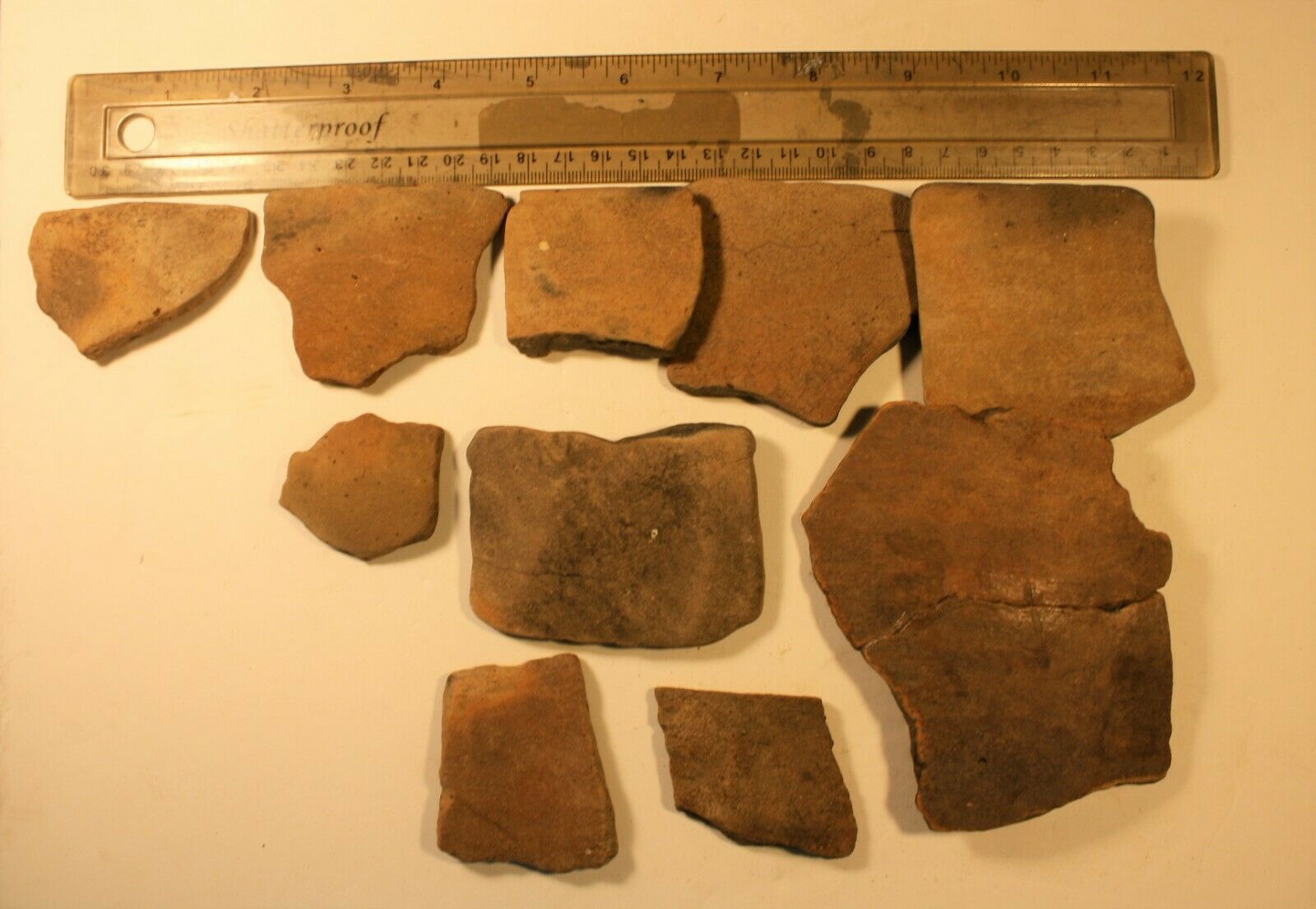 Prehistoric Texas Artifacts    Large Pottery Sherd Grouping From The Same Camp