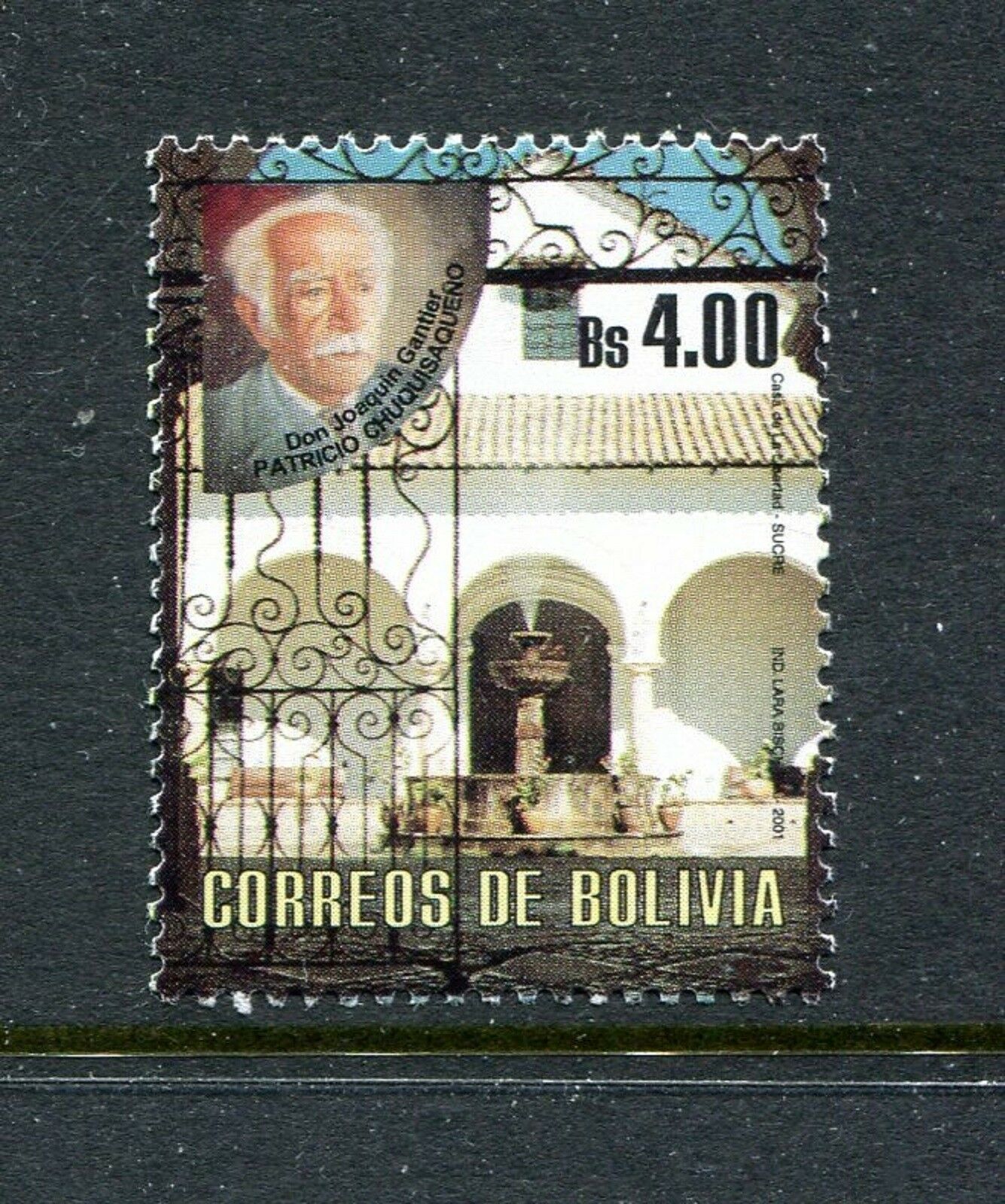 Bolivia 1162, Mnh.2001, Don Joaquin Gantier 1v. X27687