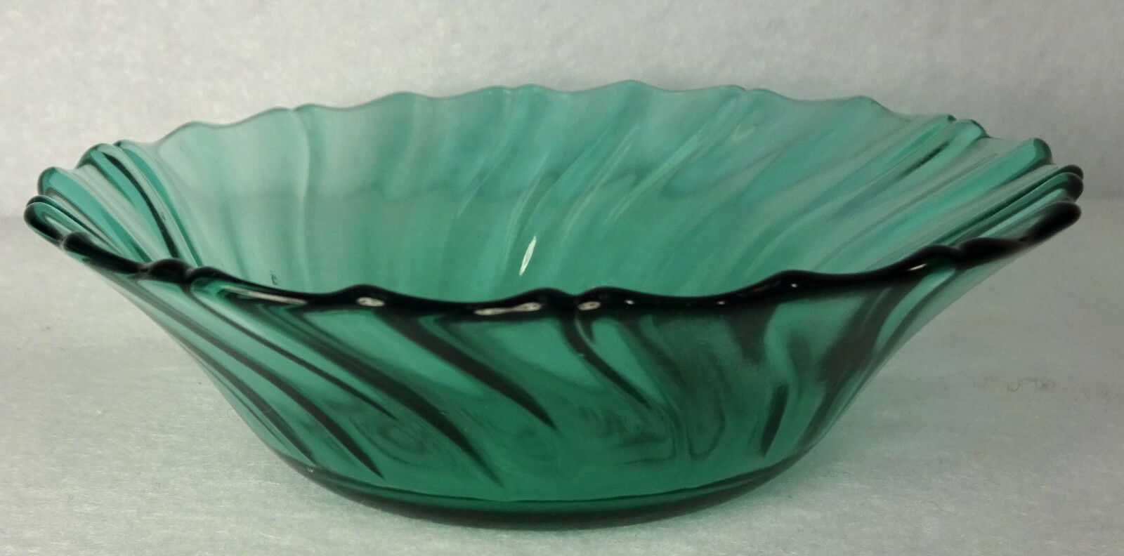 Jeannette Glass Swirl Ultramarine Pattern Cereal Fruit Or Dessert Bowl - 5-3/8"