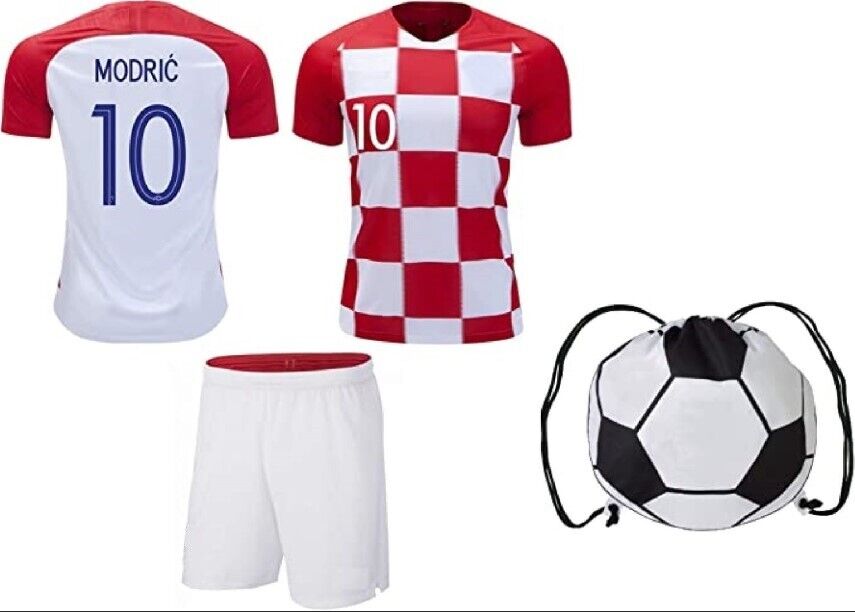 Modric Kane Hazard Muller Salah Soccer Jersey T-shirt Shorts Kids Kit Home Away
