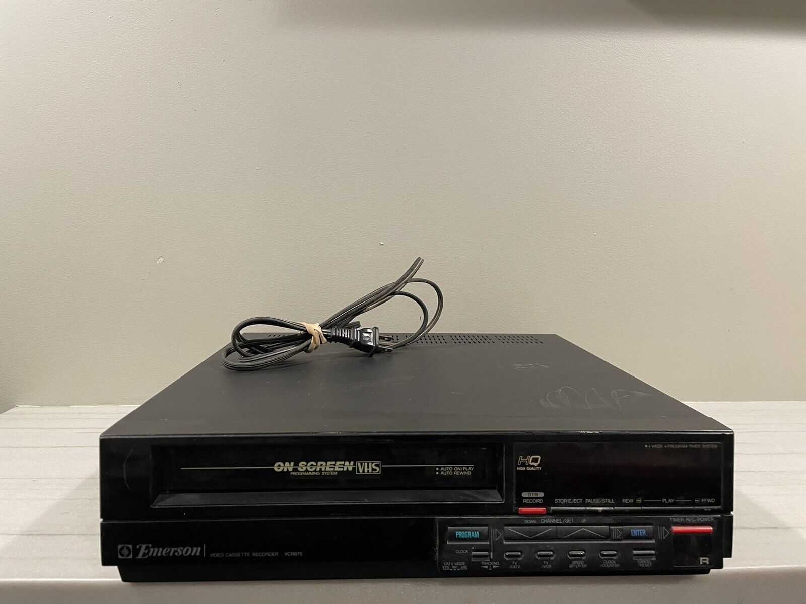 Emerson Vcr875 Vhs Player/recorder Video Cassette Recorder Vintage For Repair