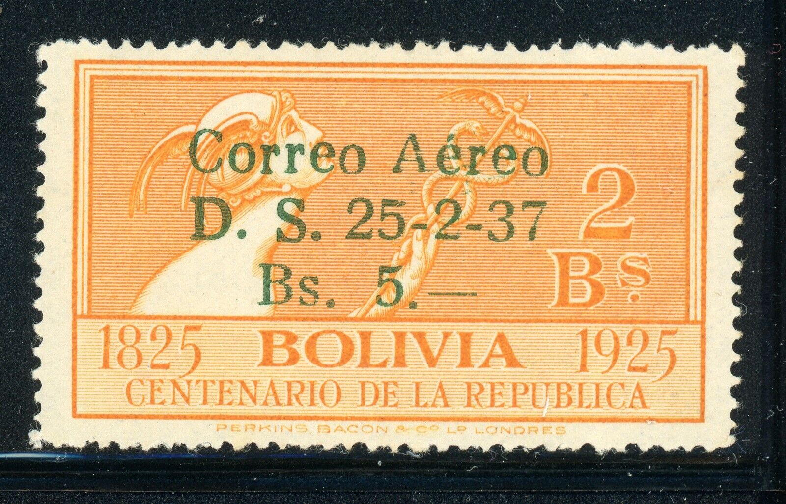 Bolivia Mh Selections: Scott #c61 5b/2b Schg Of 1937 Cv$6+