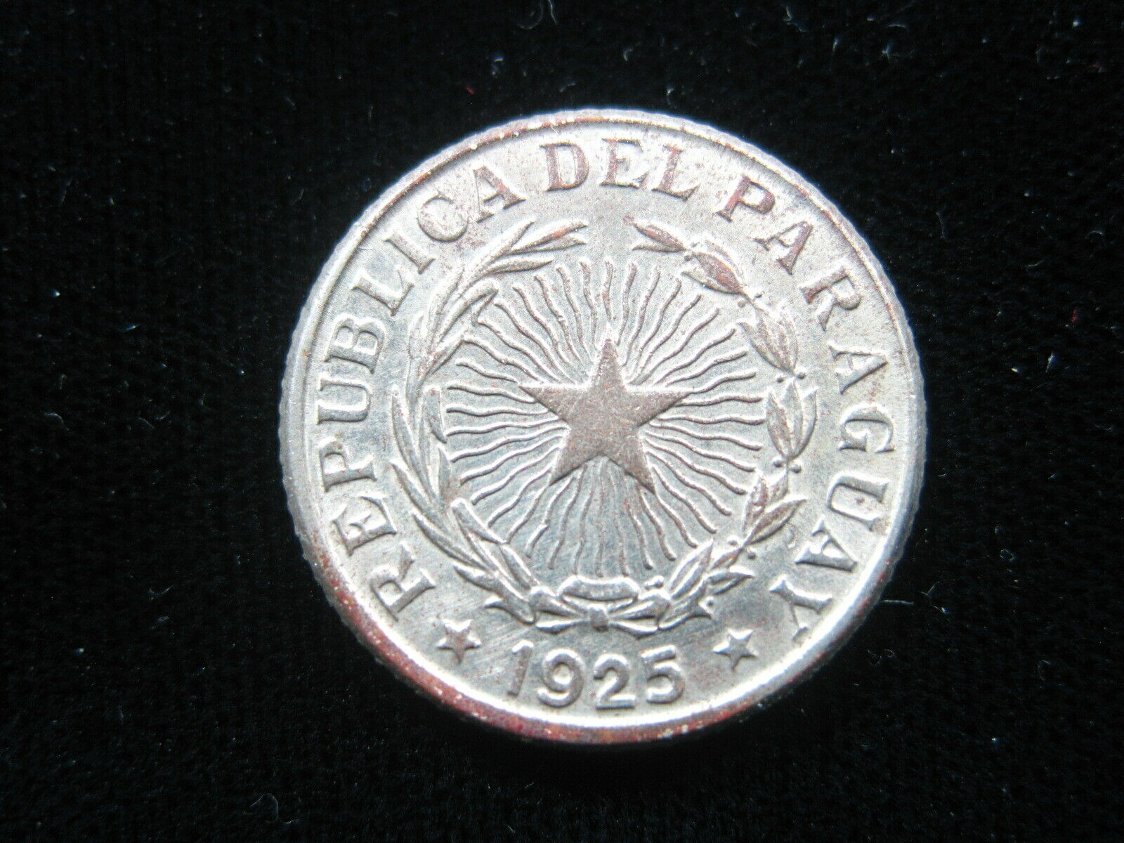 Paraguay 1 Peso 1925 Km13 Au Sharp 928# World Money Coin