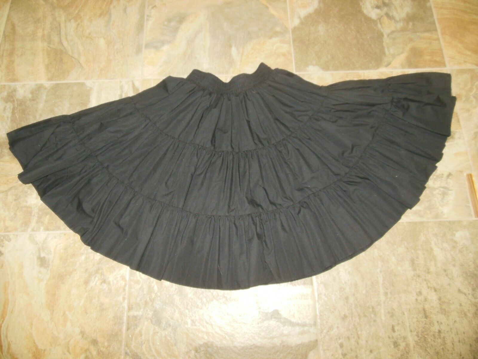 Square Dance Skirt Women's Size Small Black Style 2060-s Waist 24