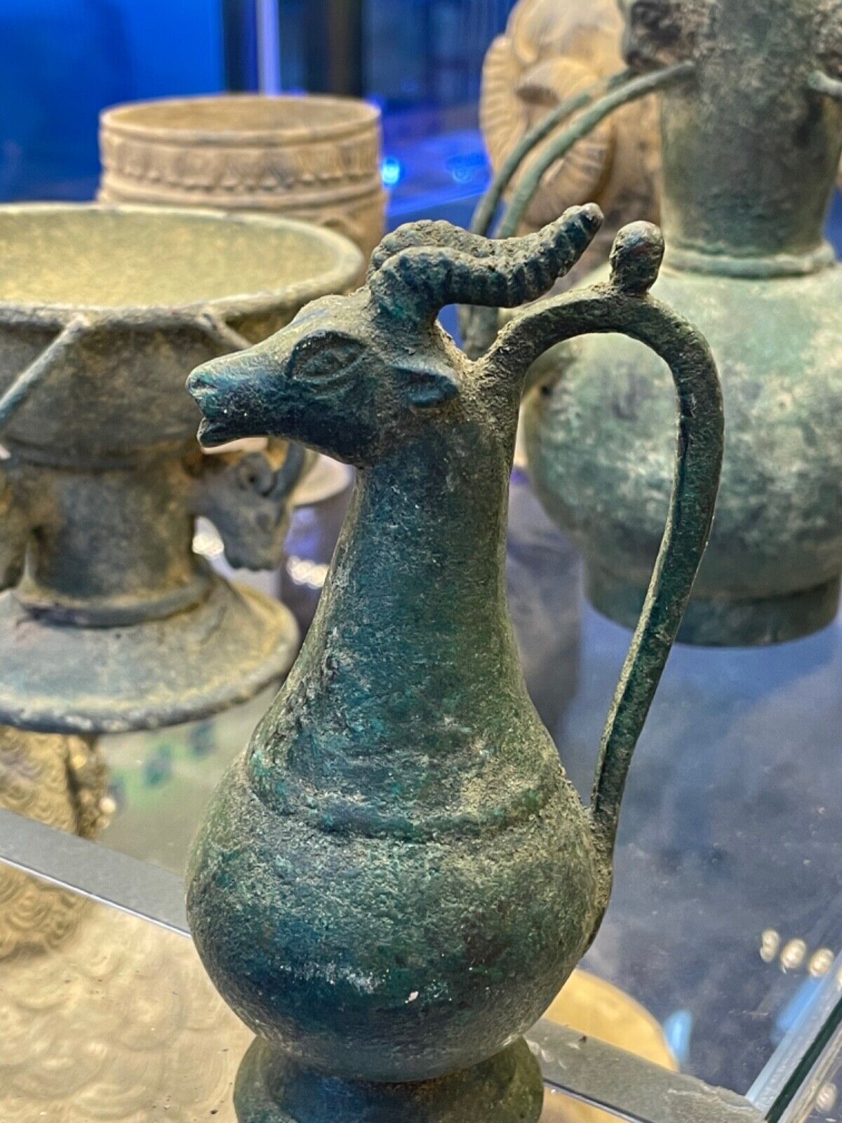 Ancient Near Eastern Luristan Bronze Animal Figurine Circa 1st Millennium Bc