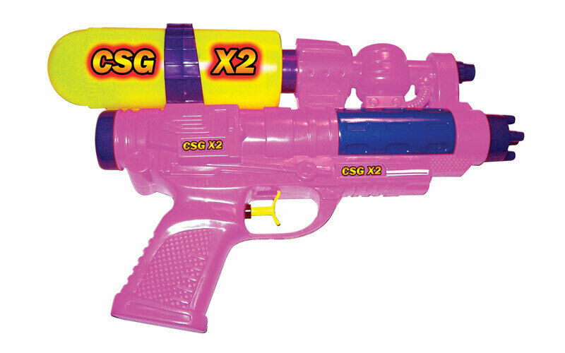 Water Sports  Csg X2 Dual Stream  Plastic  Water Gun  Assorted  11 In. L