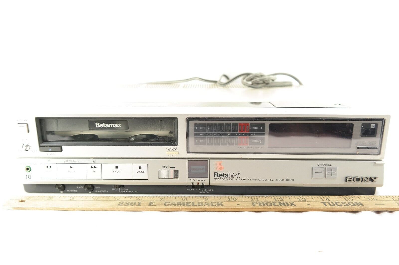 Vintage Sony Betamax Sl-hf300 Beta Hi-fi Stereo W/ Remote Ca