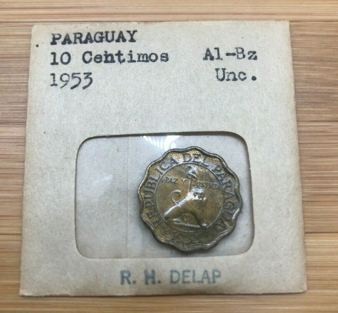 1953 10 Centimos Paraguay  Coin