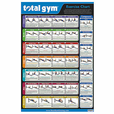 Total Gym Wall Chart - Video / Dvd Alternative