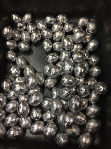 Lead Egg Sinkers 6 Lbs 1/2-3/4-1-11/2-2-3-4-5-6-8-10-12 Oz Any Combination