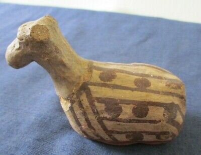 Antique Paint Decorated Indian Pottery Animal Figure Pueblo ? Anasazi ?