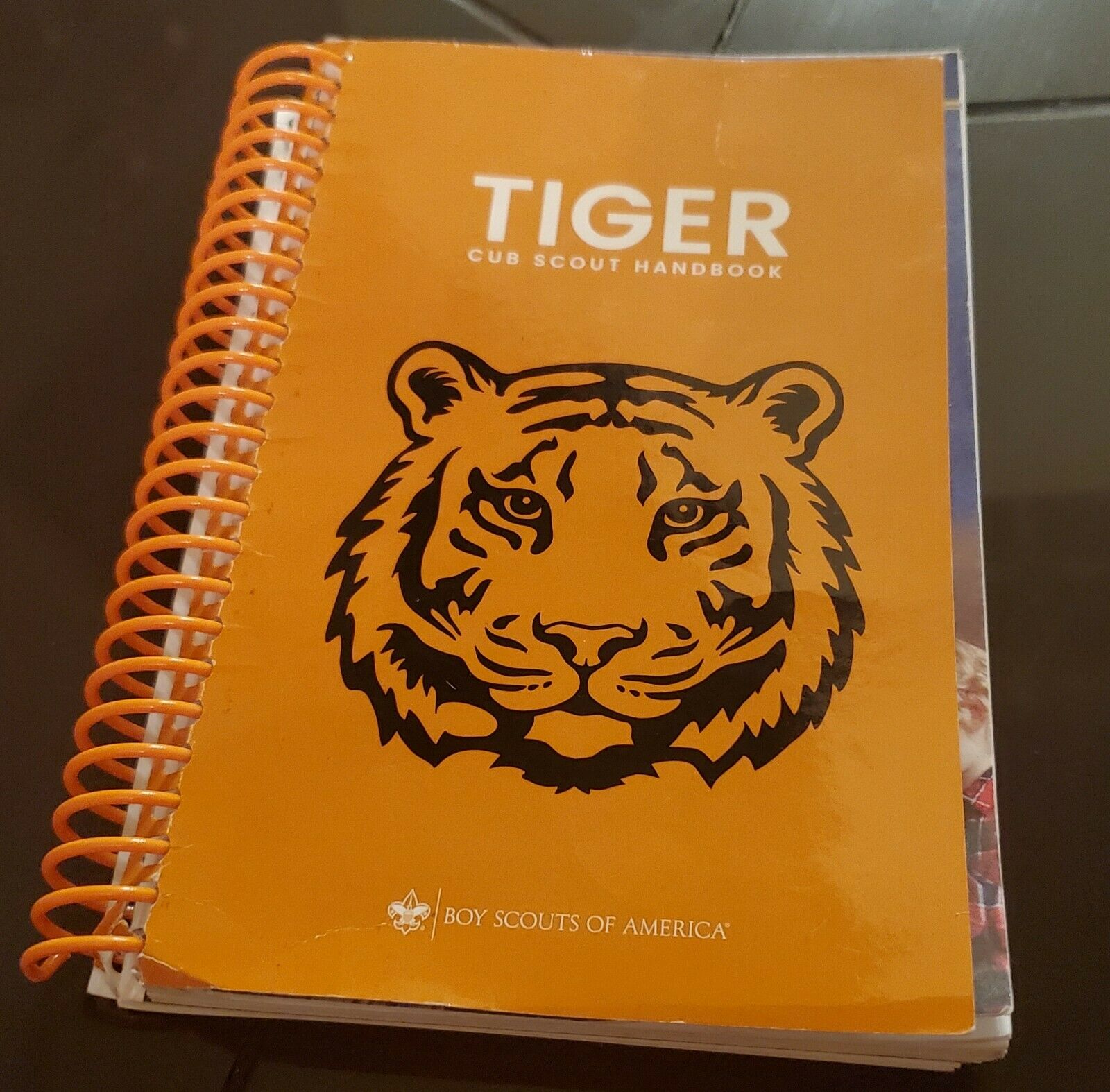 Tiger Cub Scout Coil Bound Hand Book 2018 Orange Cover Vg++