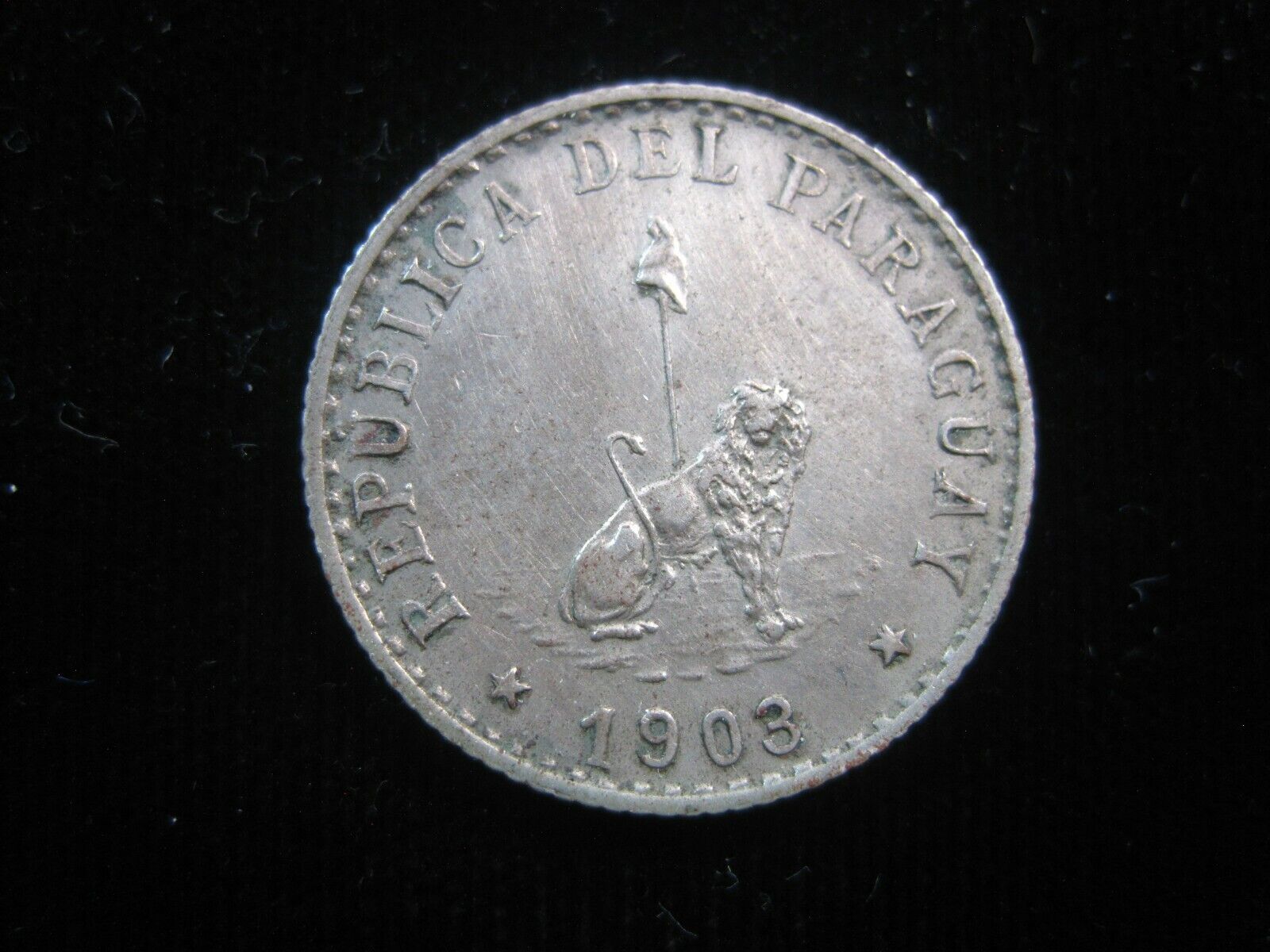 Paraguay 20 Centavos 1903 Km# 8 Lion 7924# Money Coin