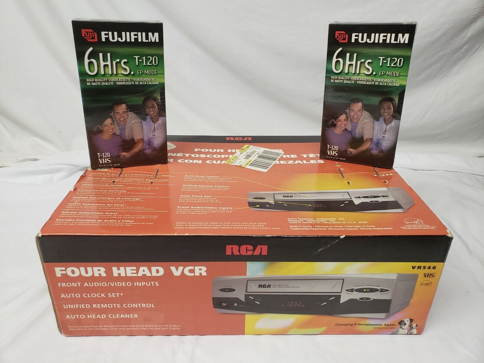 New Rca Vr546 Vhs Player 4 Head Video Cassette Recorder Vcr Sqpb New Sealed Vhs