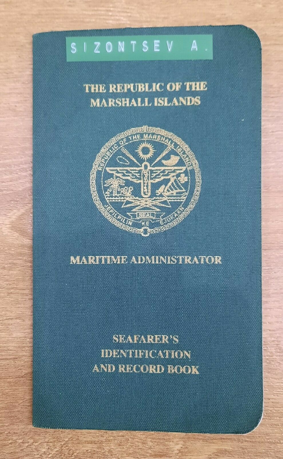 Russia Sailor Navy Id Seamen Record-book Country Marshall Islands  2014